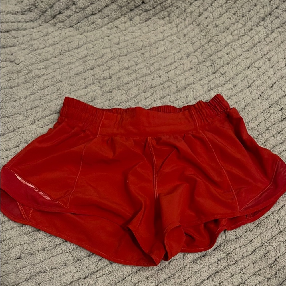 Red Lululemon Shorts
